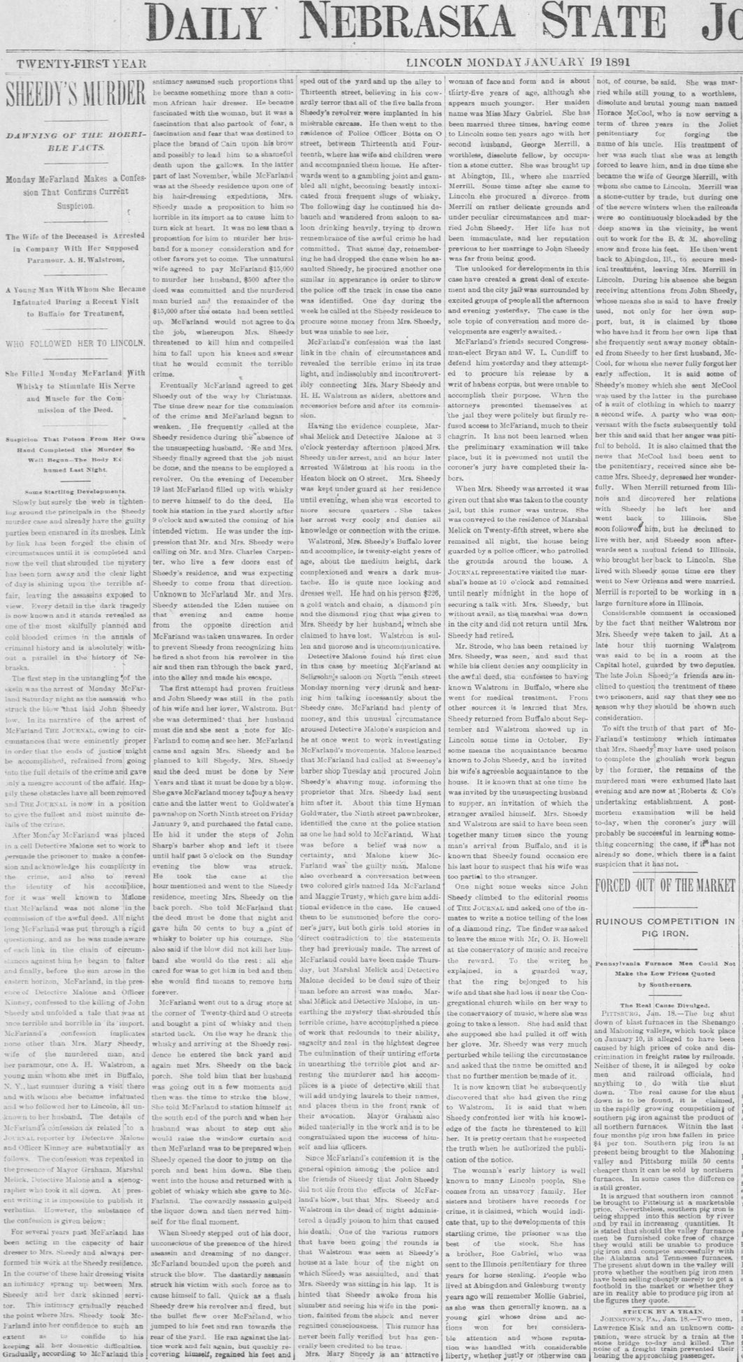 1891 Sheedy murder